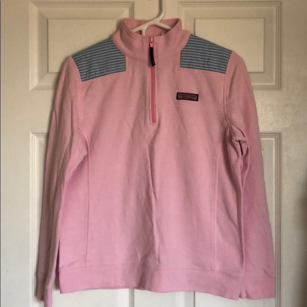 Vineyard vines pink pull over